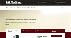 Desktop Screenshot of bbmachinery.com