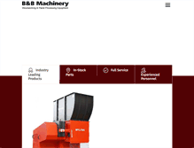 Tablet Screenshot of bbmachinery.com